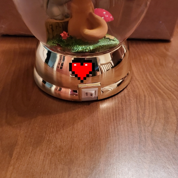 BATH AND BODY WORKS FOREST FRIENDS WATER GLOBE PEDESTAL 3-Wick Candle Holder - Picture 5 of 8